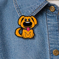 Cartoon Dog Balloon Enamel Pin Cute Puppy Brooch Lapel Backpack Badge Fashion Jewelry Gift