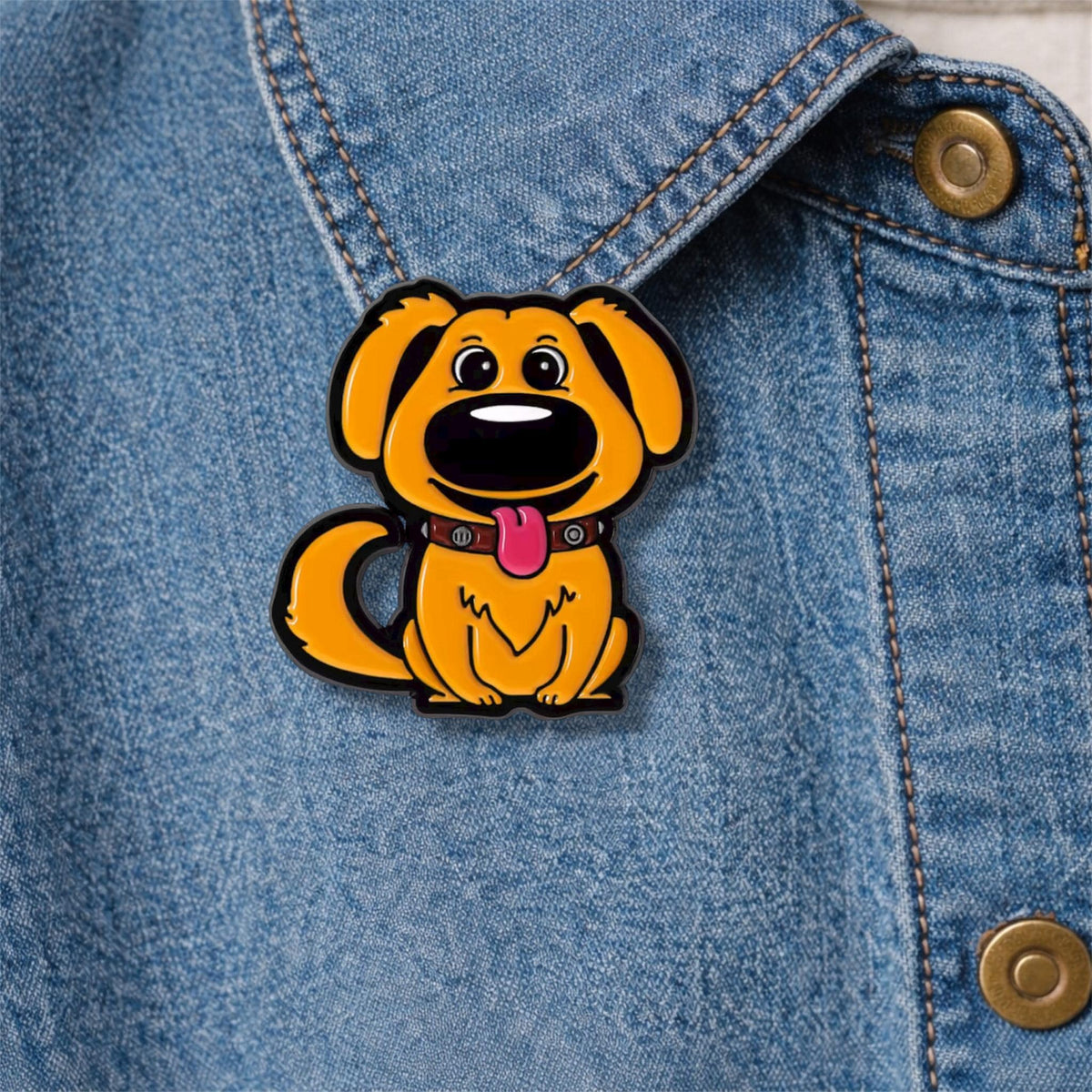 Cartoon Dog Balloon Enamel Pin Cute Puppy Brooch Lapel Backpack Badge Fashion Jewelry Gift